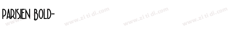 Parisien Bold字体转换